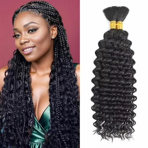 Miniatura 77 de Paquetes de cabello afro rizado y kinky, extensiones de cabello humano de 8 pulgadas, tejido rizado sin procesar, doble entretejido, virgen