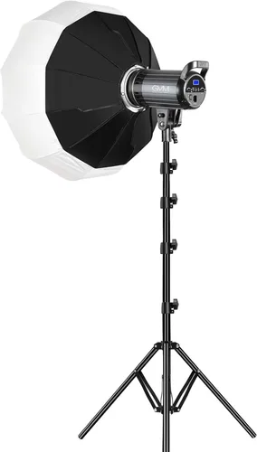 Miniatura 9 de GVM - Luz de video de 80 W, luces de estudio para fotografía, kit de iluminación Softbox con soporte Bowens, temperatura de color CRI97+ 5600K, caja