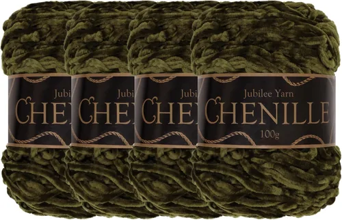 Miniatura 29 de JubileeYarn - Hilo de chenilla (3.53 oz/poliéster peinado, circonita), 1 pastel
