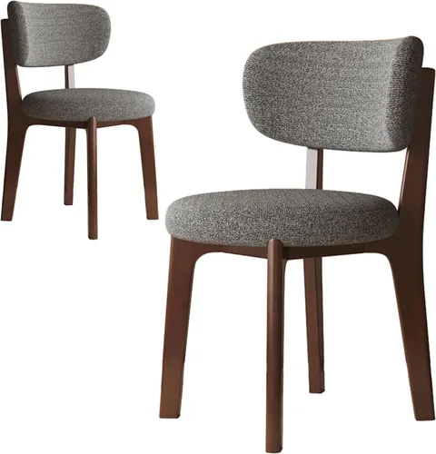 Miniatura 11 de Sillas de comedor de nogal, juego de sillones 2/4, juego de comedor moderno de mediados de siglo con patas de madera silla de comedor para cocina