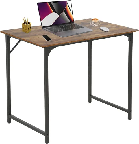 NChanmar Escritorio para computadora de 39 pulgadas, escritorio de oficina para juegos con marco de metal, estación de trabajo de escritura para