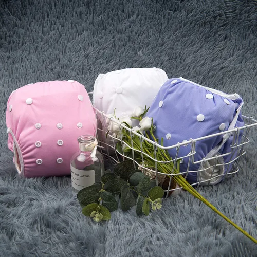 Miniatura 81 de Alva, Pañales de bebé para nadar, paquete de 2 unidades, talle único, reutilizable, lavable y ajustable de 0 a 36 meses. Tamaño de 10 a 40 lbs
