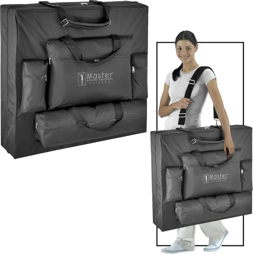 Miniatura 7 de Montclair ThermaTopTM Master Massage Mesa de masaje portátil de 31 pulgadas con espuma viscoelástica, paneles de reiki y cables Shiatsu