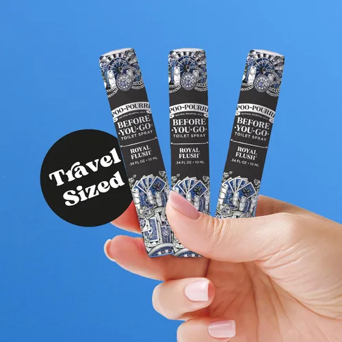 Miniatura 3 de Poo-Pourri Before-You-Go - Aerosol para inodoro, color Royal Flush, tamaño de viaje, 0.3 onzas líquidas, eucalipto y menta verde