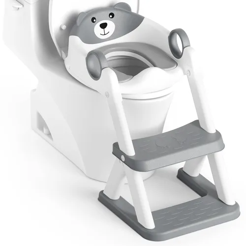 Miniatura 22 de Asiento de Entrenamiento de Baño, Asiento de Inodoro Mejorado para Niños y Niñas, Asiento de Entrenamiento de Baño 2 en 1 para Niños, Asiento