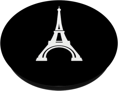 Miniatura 2 de Eiffel Tower Paris PopSockets - Soporte para teléfonos y tabletas, Negro