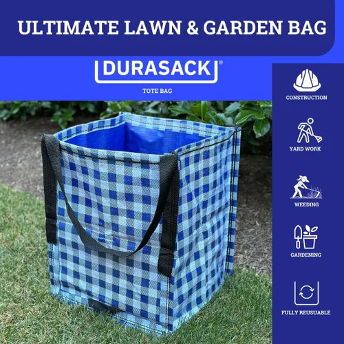 Miniatura 6 de Bolsa de almacenamiento resistente Durasack de 22 galones, bolsa de mudanza tejida de polipropileno resistente, diseño reutilizable autoportante