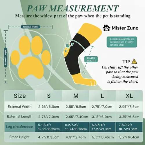 Miniatura 7 de Soporte ortopédico para patas traseras para perros, bota ajustable sin nudillos para patas delanteras o traseras, arrastre de patas y soporte