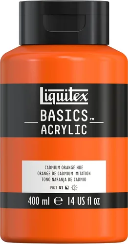 Miniatura 105 de Liquitex BASICS Pintura Acrílica, Botella de 400ml (13.5 oz), Blanco Titanio Titanio Blanco