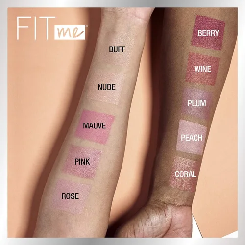 Miniatura 7 de Maybelline Fit Me - Polvo de acabado suelto + paquete de maquillaje Fit Me Blush, incluye 1 polvo fijador en feria y 1 rubor en rosa