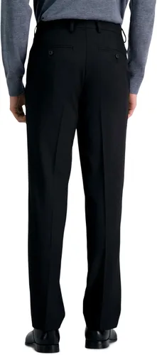Miniatura 3 de Haggar Pantalones de vestir cómodos para hombre, ajuste recto, parte delantera plana (tallas regulares y grandes y altas)