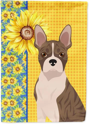 Miniatura 311 de Caroline's Treasures WDK5331CHF - Bandera de verano con diseño de girasoles rojos y blancos, manga grande, para porche, para colgar en la pared