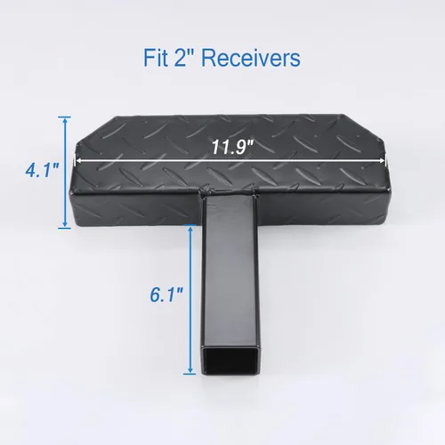 Miniatura 5 de DICMIC Protector de parachoques de remolque antideslizante y óxido para la mayoría de automóviles, SUV, camionetas, con receptor de 2 pulgadas