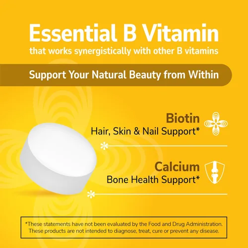 Miniatura 3 de 21st Century Tabletas de biotina, 10,000 mcg, sin sabor 120
