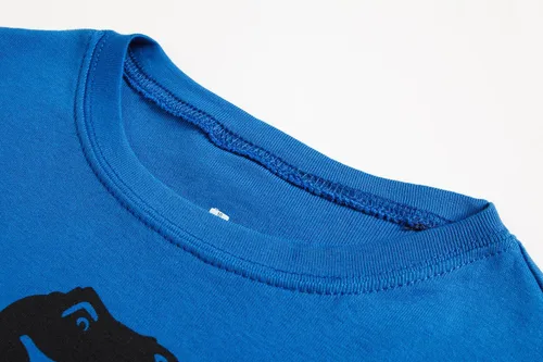 Miniatura 5 de Family Feeling - Conjunto de pijama de 2 piezas para niños y niñas pequeñas, ropa para dormir 100% de algodón