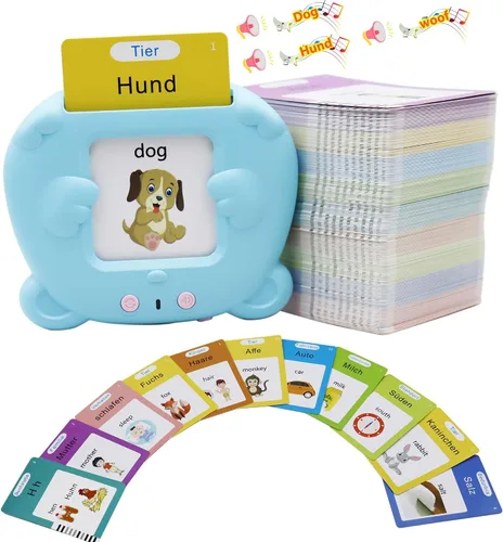 Miniatura 22 de MAYAPHILOS - Tarjetas didácticas del alfabeto con sonido para niños de 3-8 años, 510 palabras, juguete educativo interactivo Montessori, regalos