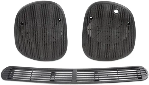 PIT66 Dash - Panel de cubierta de ventilación de descongelación + juego de rejilla de altavoz izquierdo y derecho, compatible con Chevrolet S10 GMC