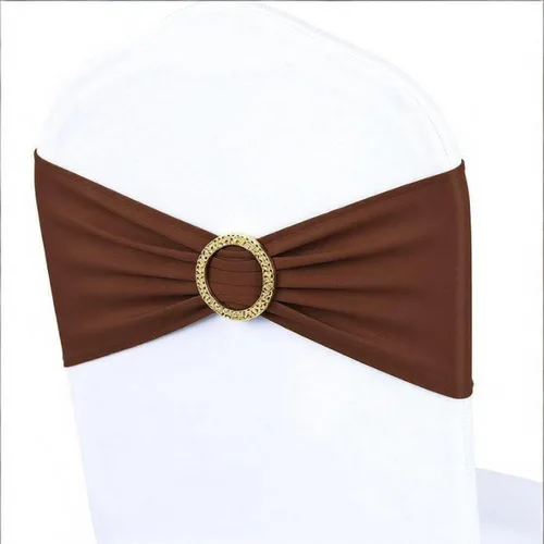 Miniatura 7 de Paquete de 50 bandas para sillas color verde salvia, bandas elásticas para sillas deslizantes, lazos para bodas, fiestas, baby shower, eventos