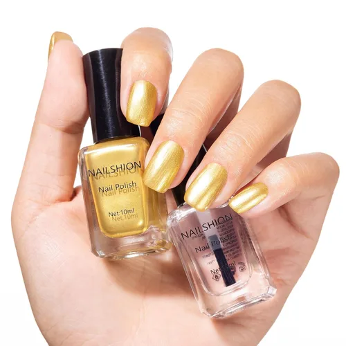 Miniatura 15 de Capa base y capa superior, esmalte de uñas regular transparente, rico en calcio VE secado rápido al aire fortalecimiento de uñas, sin gel, 2 piezas