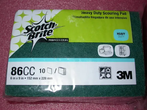 3M™ Scotch-Brite - Estropajos resistentes de 86 cc, 6 x 9 pulgadas, color verde, paquete de 10 almohadillas