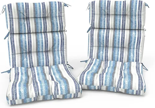 Miniatura 14 de Cojines Adirondack para sillas de patio con respaldo alto para exteriores, cojines Adirondack para jardín, porche, uso en sillas de oficina en casa