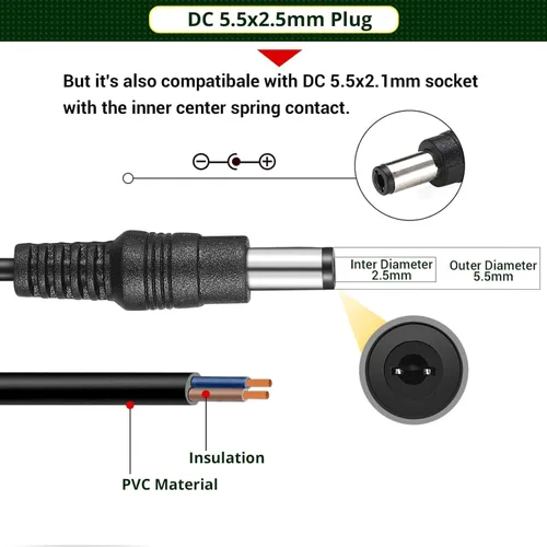 Miniatura 3 de Facmogu Paquete de 2 fuentes de alimentación de 12 V 1 A CA/CC, 100-240 V CA a CC 12 V 1 A, adaptador de pared de 12 W, 12 V, 1 amperio, convertidor
