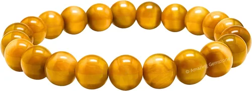 Miniatura 681 de Amazing Gemstone Pulsera de cristal para mujeres y hombres, pulsera de cristal curativo de protección, pulsera elástica con cuentas de piedras