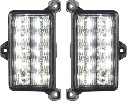 Miniatura 3 de Oracle Iluminación 5915-JT-023: Módulo LED inversa ámbar/blanco de doble función para Jeep Gladiator Jt luces traseras empotradas