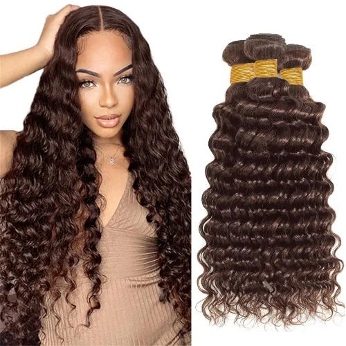 Miniatura 185 de Color 30 paquetes de cabello humano marrón onda del cuerpo paquetes 8 10 12 pulgadas brasileño virgen Remy extensiones de cabello humano doble trama