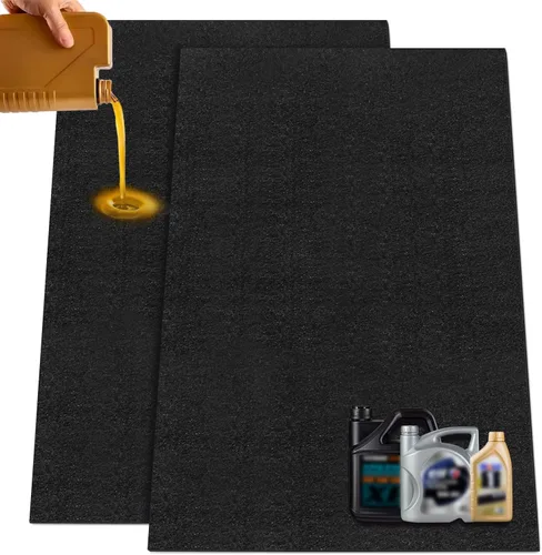 Miniatura 9 de LINLA Tapete Absorbente de Aceite Premium Contiene Líquidos para Piso de Garaje, Reutilizable, Lavable, Protege el Piso del Garaje o Superficie