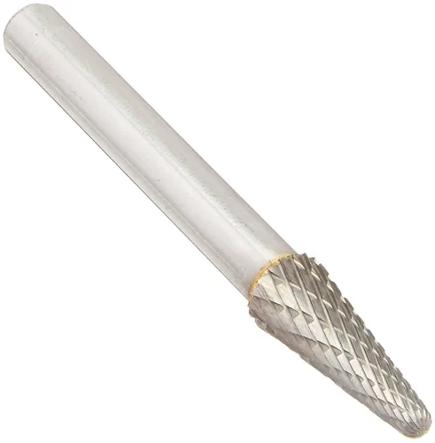 Miniatura 24 de Drill America SA-1 Rebaba de carburo/lima giratoria cilíndrica de doble corte para amoladora de troquel de 1/4" de diámetro x 5/8" de longitud