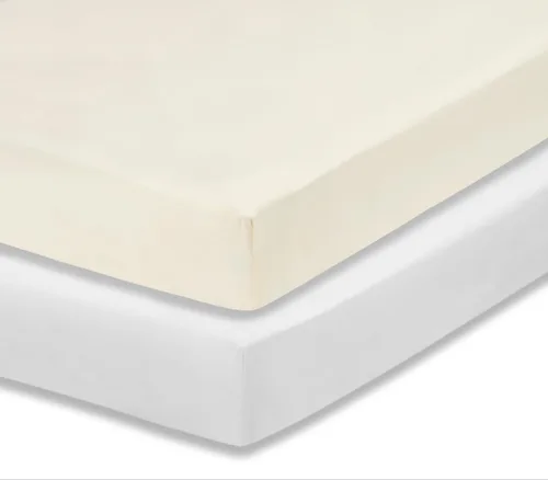 Miniatura 13 de EVERYDAY KIDS Juego de 2 sábanas bajeras ajustadas para cuna de niño, 100% microfibra suave y transpirable, sábana para bebé, se adapta al colchón
