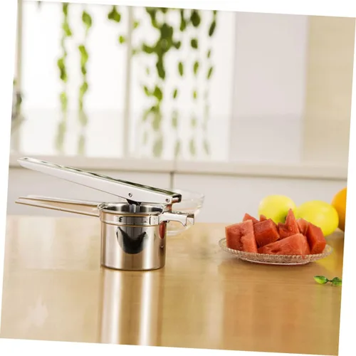 Miniatura 4 de Cabilock Exprimidor manual de limón de acero inoxidable con mango largo para apretar sin esfuerzo y fácil limpieza para chefs caseros y cocinas