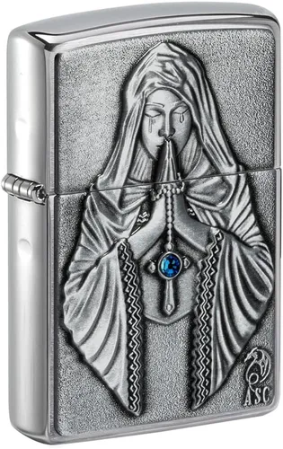 Miniatura 15 de Zippo - Encendedor de bolsillo cruzado Armadura San Benito Latón