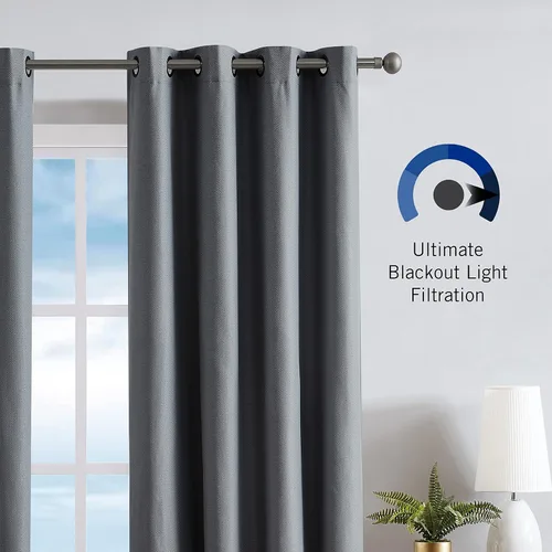 Miniatura 4 de Nautica Cortinas opacas para el hogar, Providence Ultimate Blackout Classics, cortinas térmicas de privacidad para dormitorio o sala de estar, juego
