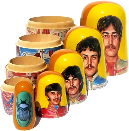 Miniatura 4 de Beatles SGT. Pepper's - Muñecas anidadas apilables en muñeca Matryoshka Set de 5.75 pulgadas de alto