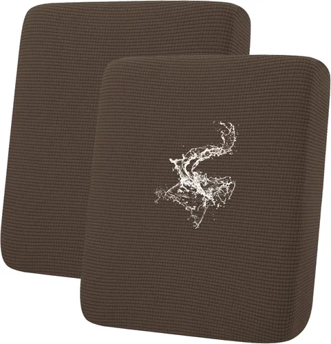 Miniatura 37 de hyha Fundas impermeables para cojines de sofá para mascotas, funda antideslizante para asiento de sofá para perros lavable, tela de jacquard Gris