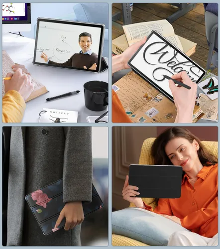 Miniatura 8 de MoKo Funda compatible con tablet Amazon Kindle Fire Max 11 (13ª generación, versión 2023) de 11 pulgadas, funda delgada de piel sintética con Negro