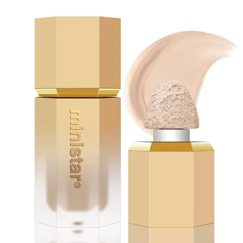 Miniatura 11 de Maquillaje líquido en barra de contorno, varita de contorno facial crema con aplicador de cojín, bronceador cremoso natural mate de larga duración