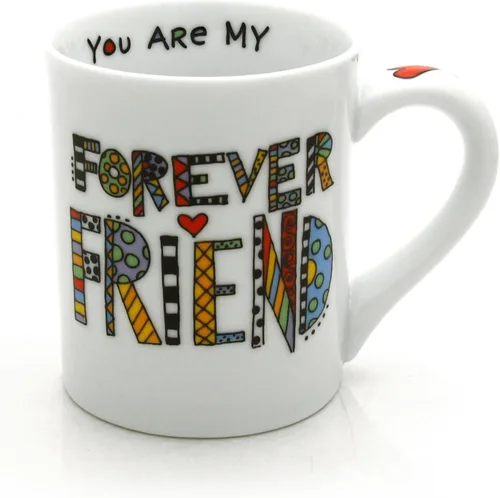 Enesco Our Name Is Mud Cuppa Doodle Friend - Taza de 4.5 pulgadas