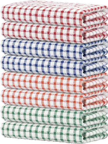 Miniatura 11 de Nialnant 8 Piezas Trapos de Cocina para Platos, 100% Algodón Suave Absorbente de Secado Rápido, Paños de Cocina para Cocina, Lavar Platos, Trapos