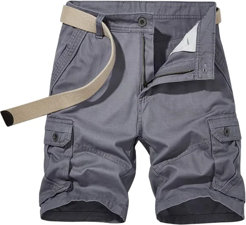 Miniatura 13 de Men Cargo Shorts Classic Fit Lightweight Ripstop Pants Tactical Outdoor Work Short Trousers with Multi Pocket