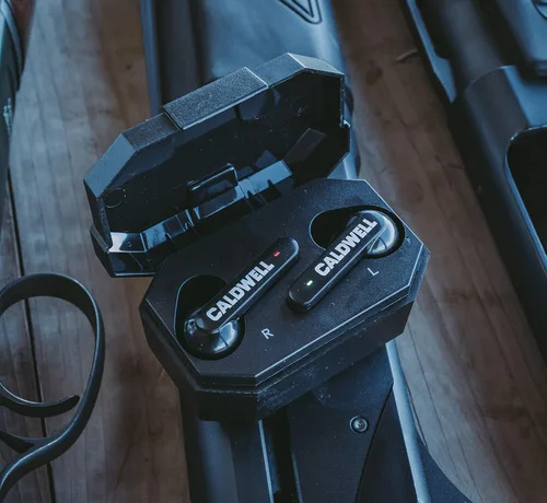 Miniatura 3 de Caldwell E-MAX Shadows 23 NRR - Protección auditiva electrónica con conectividad Bluetooth para tiro, caza y campo de tiro Negro