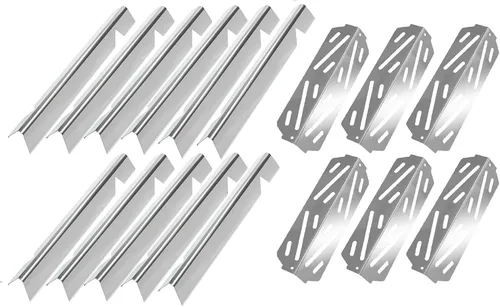 Miniatura 8 de Hongso Deflectores de calor SS de 12-1/2" x 4-1/4" para Weber Genesis 2 6 quemadores Serie 600 Genesis II E610 S610, II LX E-640 S-640, Genesis II