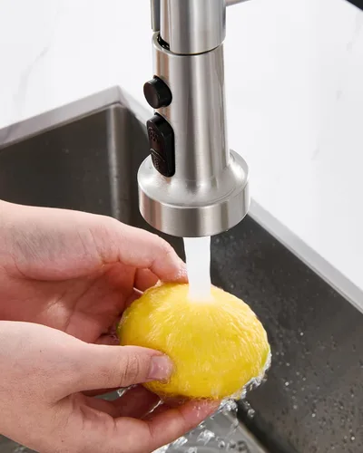 Miniatura 2 de J-HVA Cabezal Rociador de Grifo de Cocina Desplegable Pieza de Repuesto, Boquilla de Repuesto de Rociador de Fregadero Extraíble de 3 Funciones