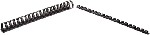 Fellowes Fellowes - Fijaciones de peine de plástico, 3/4 de pulgada de diámetro, capacidad de 150 hojas, color negro (paquete de 100 peines), peines