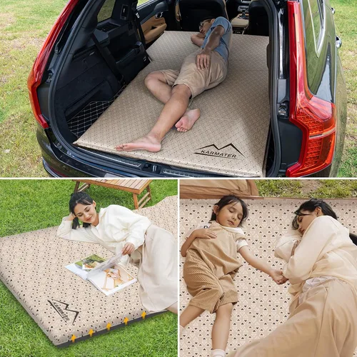 Miniatura 6 de Colchoneta de Aire para SUV Cama de Coche, Almohadilla Inflable para Coche y Camping con Bomba de Aire, Colchón de Camping de Espuma Viscoelástica