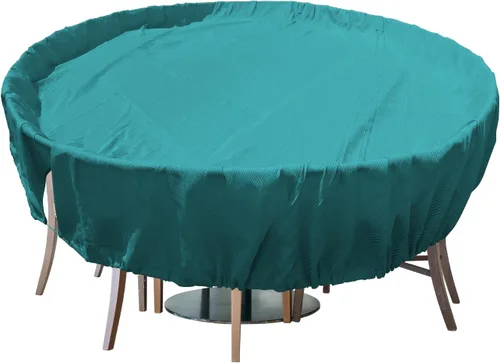 Miniatura 9 de Fundas para muebles de patio, impermeables, resistentes a los rayos UV, resistentes a los rayos UV, para exteriores, mesa redonda y rectangular