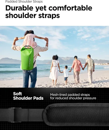 Miniatura 3 de Spigen AquaShield - Mochila impermeable A631, bolsa de almacenamiento seca ligera con parte superior enrollable para viajes, natación, canotaje