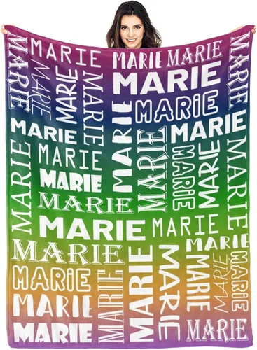 Miniatura 38 de Dr.TOUGH Mantas personalizadas para niños, mantas y mantas personalizadas con nombre para niños y adultos (color 01, 30 x 40 pulgadas)